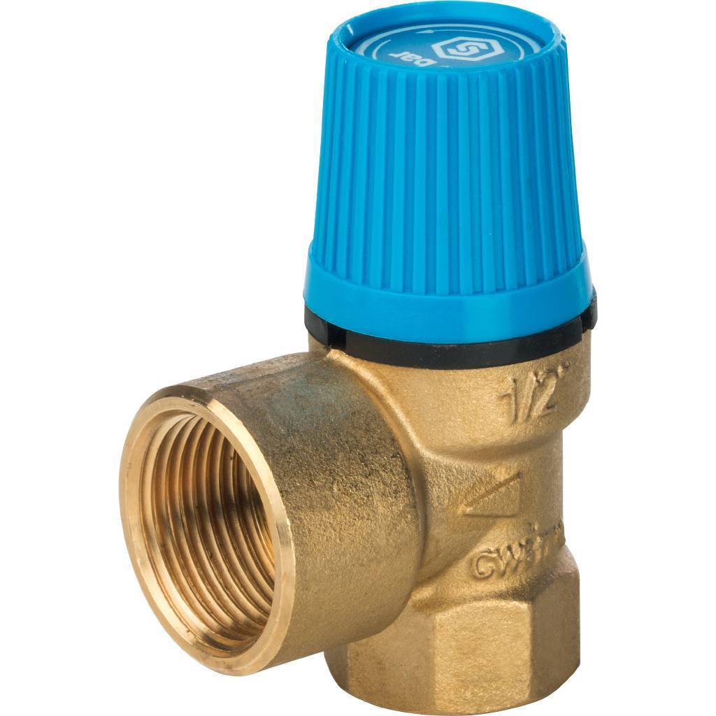 Предохранительный клапан для систем водоснабжения 10 бар 1/2" STOUT от производителя