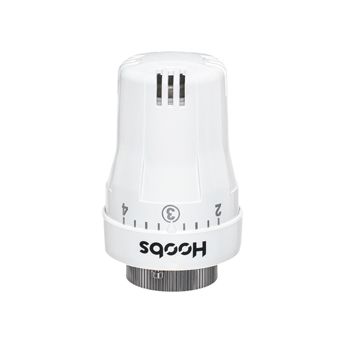 Головка термостатическая, газо-жидкостная, M30X1,5; 6-28°C, белая HOOBS