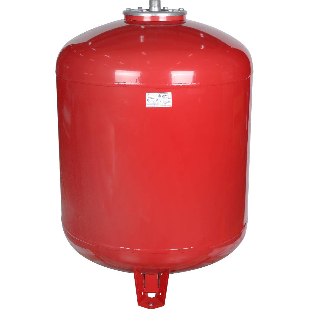 Расширительный бак на отопление 500 л. (цвет красный) STOUT от производителя
